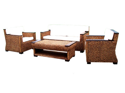 Napoli Wicker Living Set With New Table