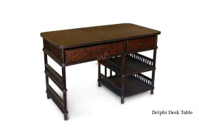 Delphi Rattan Desk Table