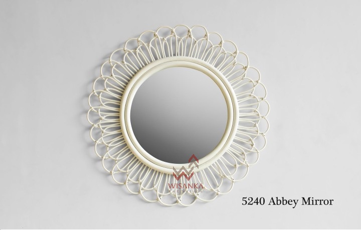 Abbey Rattan Mirror