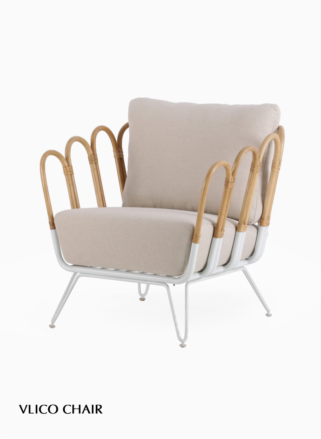Vlico Rattan Arm Chair