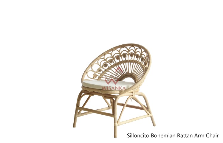 Silloncito Bohemian Rattan Arm Chair