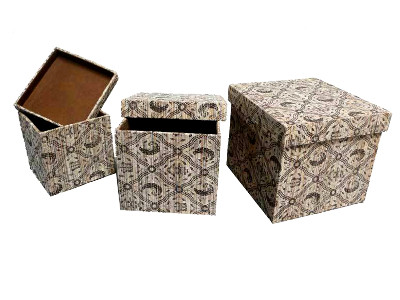 Batik Rattan Box