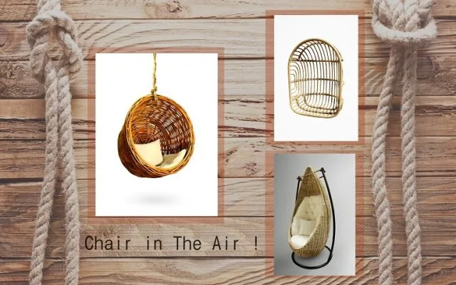 Chair in The Air with Rattan Hanging Chair