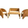 Set da soggiorno in rattan Tifany