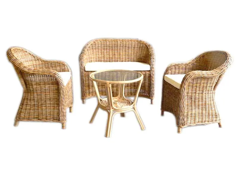 Cambodia Rattan Living Set