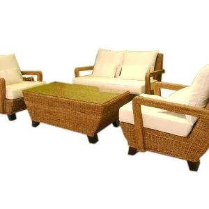 Aurelia Rattan Living Set