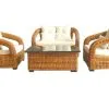 Set da soggiorno in rattan Aleta