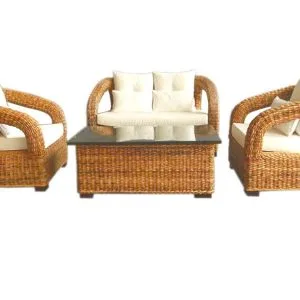 Aleta Rattan Living Set