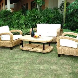 Suez Rattan Living Set