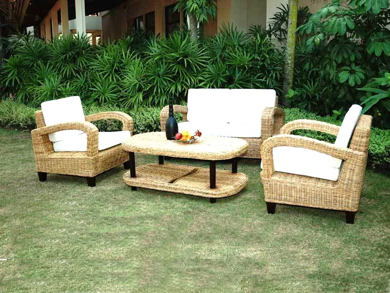 Suez Rattan Living Set