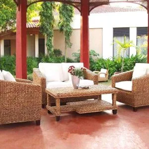 Luzon Wicker Living Set