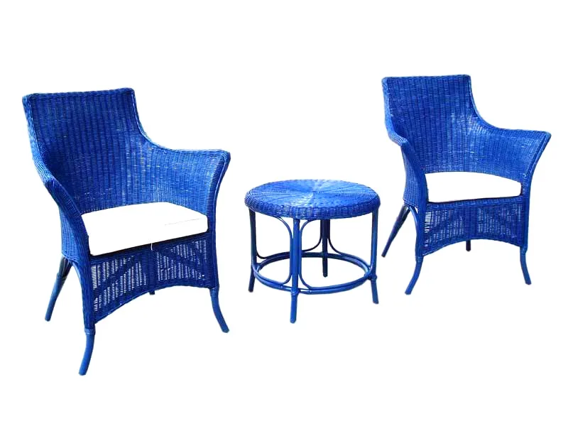 Champagne Rattan Living Set