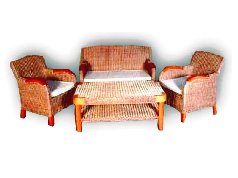 Fiona Rattan Living Set