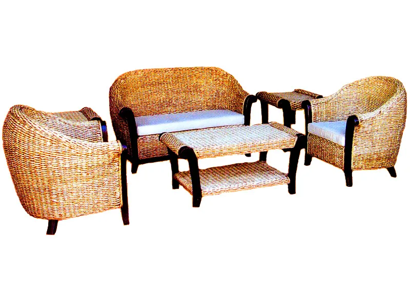 Magdalena Rattan Living Set