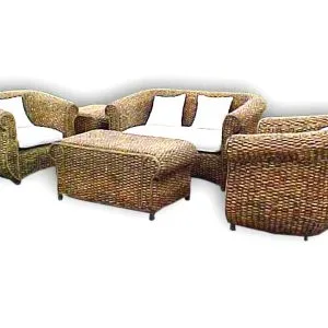 Calisto Wicker Living Set