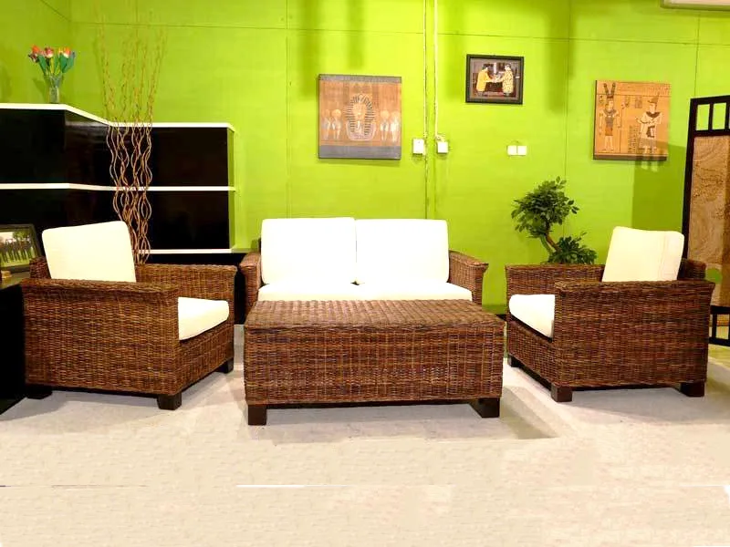 Beverly Cane Living Set