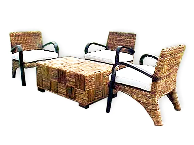 Set de vida de mimbre Zeta