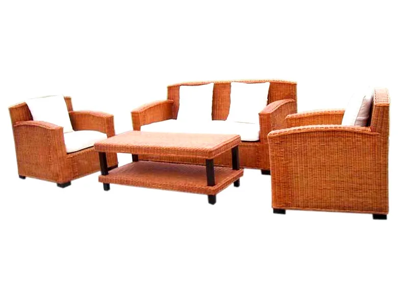Set da soggiorno in rattan Rosanna