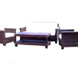 Beverly Croco Woven Living Set with New Table