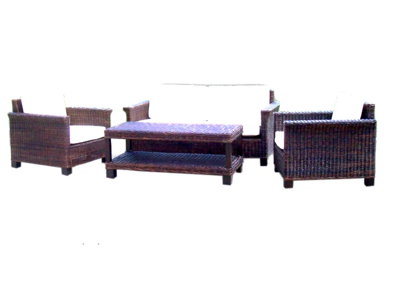 Beverly Croco Woven Living Set with New Table
