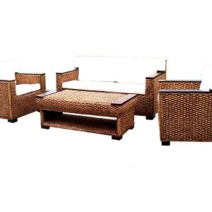 Napoli Wicker Living Set with New Table