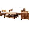 Erlina Rounded Wicker Living Set