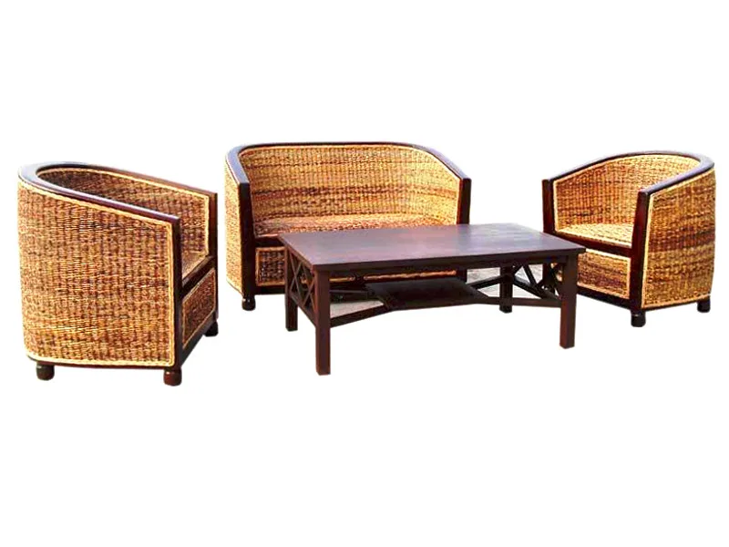 Lorong Wicker Living Sett