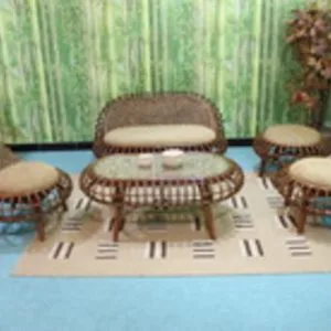 Asnin Rattan Living Set