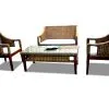 Michu Rattan Living Set