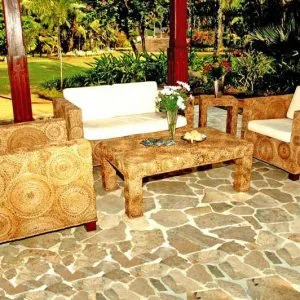 Lola Rounded Woven Living Set