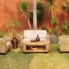 Pasific Rattan Living Set