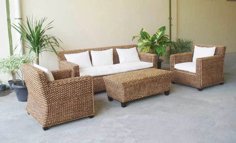 Rendra Wicker Living Set