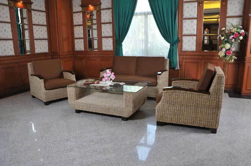 Panda Wicker Living Set