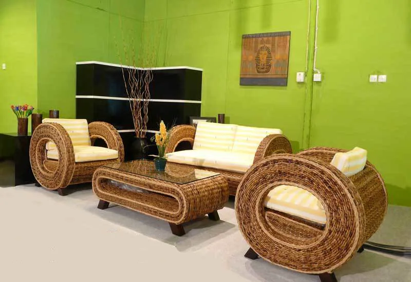 O Wicker Living Set