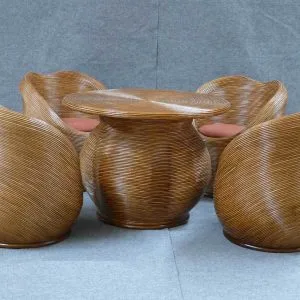 Rose Rattan Wohnset