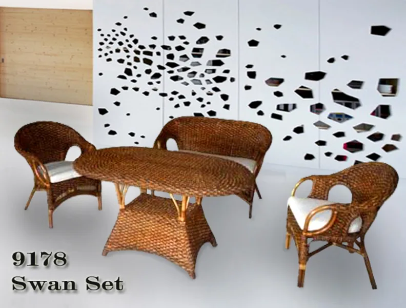 Swan Wicker Living Set