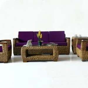Melbourne Wicker Living Set