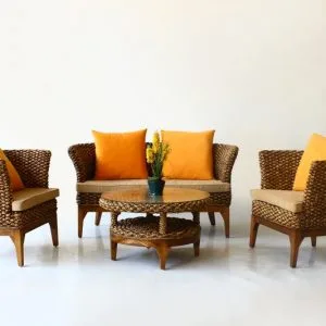 Timika Wicker Living Set