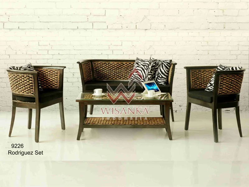Rodrigues Wicker Living Set