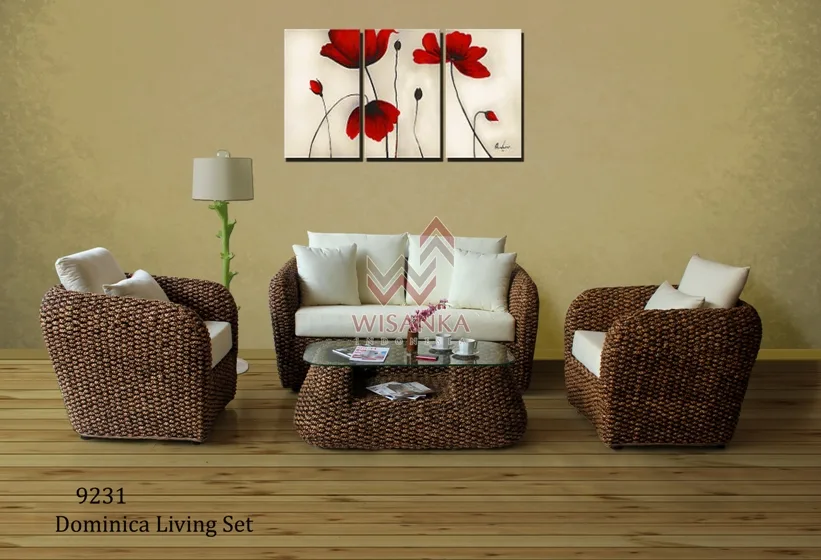 Dominica Wicker Wohnset