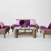 Manila Wicker Living Set