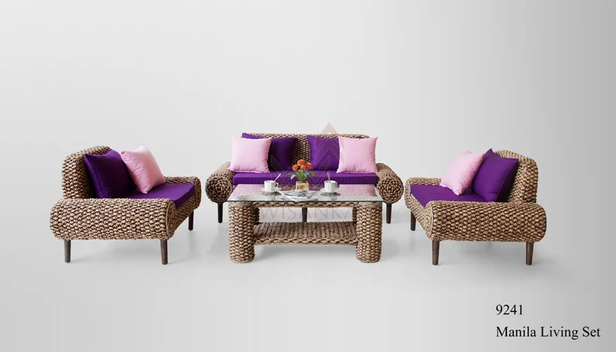 Manila Wicker Living Set