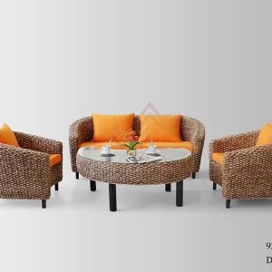 Dome Wicker Living Set
