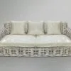 Herrera Rattan Kanepe 3'lü Beyaz