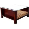 Square Sofa Wicker Table