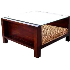 Square Sofa Wicker Table