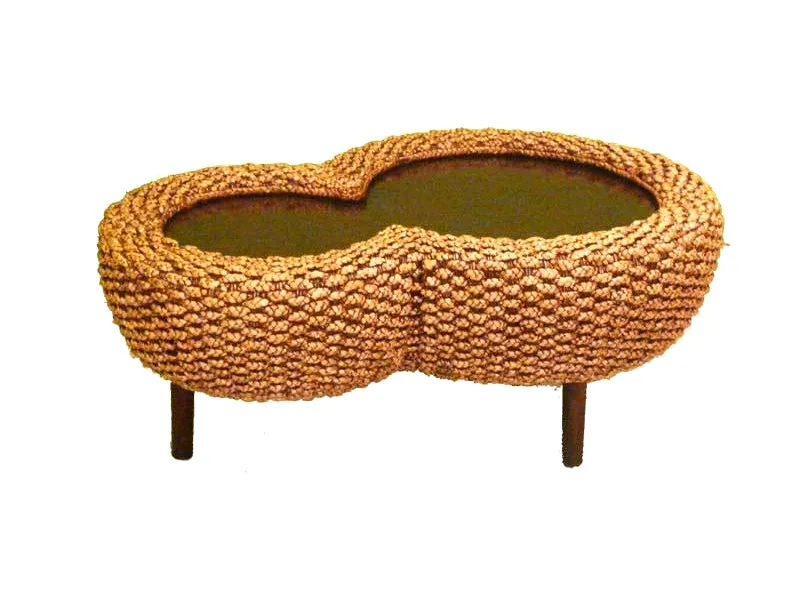 Eight Wicker Table