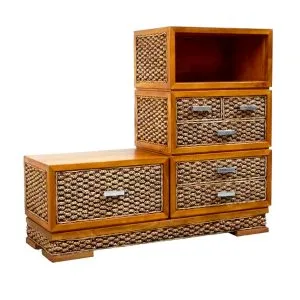 Apart Wicker Cabinet