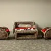 Set da vivere in vimini allegro