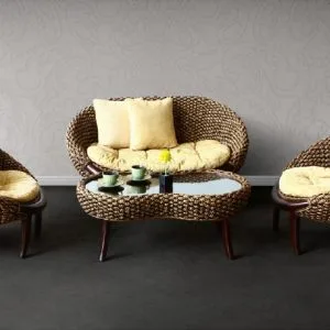Noodie Wicker Living Set